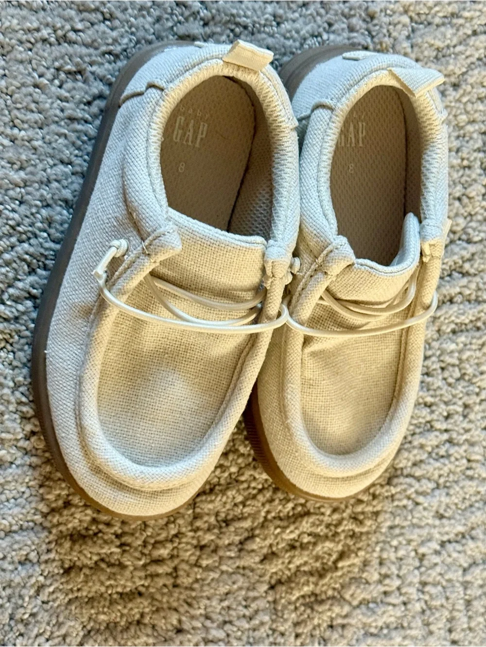GAP Kids TB Moc Sneakers Bedrock Beige Size 8